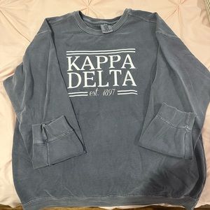 Dark blue comfort colors Kappa Delta Sorority Pullover
